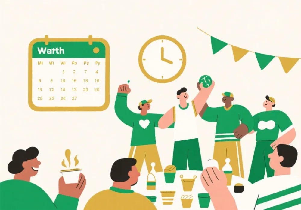 赛程规划与观赛安排示意图